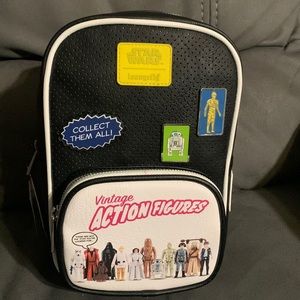 Loungefly Star Wars Vintage Action Figures Limited Edition Crossbody Backpack
